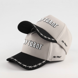 Casquette de baseball personnalisée <span class=keywords><strong>à</strong></span> 5 panneaux, broderie en relief de haute qualité, style <span class=keywords><strong>Los</strong></span> <span class=keywords><strong>Angeles</strong></span> A-Frame, en sergé de coton bicolore, type Gorras Snapback Trucker Hat - Product Image 1