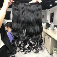 Proveedor al por mayor Cabello brasileño Onda regular 100G 1 pieza tipo Clips en extensiones de cabello Tejido de cabello