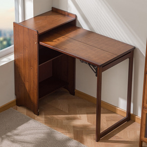Table pliante 504 en bambou, bureau moderne et simple pour la maison, la chambre d'étudiant, l'utilisation d'ordinateur - Product Image 1