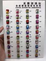 Tomy — pierres précieuses à facettes 5x10mm-10x20mm, synthétique, tourmaline, en vrac, technologie mixte et multicolore, verre de cristal