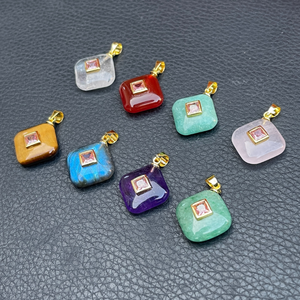 Altın Kaplama Alaşımlı Punk Tarzı Takı Seti, Madeni Para Kolye, Bileklik, Çerçeveli Taş İşlemeli, Yıldönümü/Nişan İçin - Product Image 5