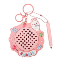 Tableau magnétique créatif en forme de panda pour dessin et écriture, avec perles en acier, pendentif pour sac d'école, porte-clés en PU, modèle 001