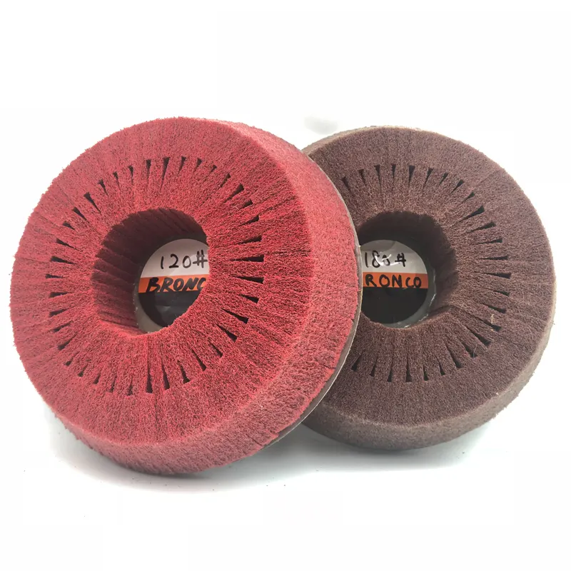 245*75*50mm Non-woven Polishing Wheel For Stainless Steel 8K Polishing