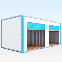 4 Portes à enroulement pour conteneurs de 20 pieds et 40 pieds, prix des conteneurs de stockage portables pliables de 16 pieds aux États-Unis