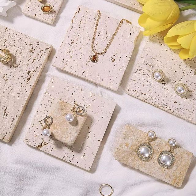 Ins Style Rock Ornaments Cave Stone Blocks for Jewelry Photography Props Still Life Products Display Accessories