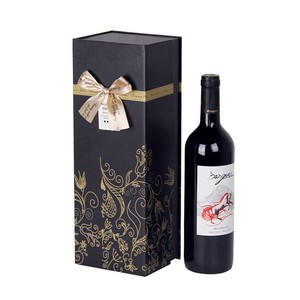 De Lujo fuerte de cartón de embalaje de papel de botella de <span class=keywords><strong>vino</strong></span> de vidrio caja de regalo - Product Image 3