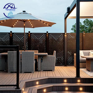 Paneles compuestos de poste de jardín privado con recubrimiento de polvo negro Cercado de malla metálica Valla de corte láser de aluminio - Product Image 5