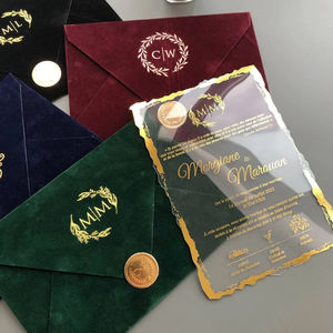 Carte d'invitation de luxe cartes de <span class=keywords><strong>mariage</strong></span> de conception personnalisée cartes de <span class=keywords><strong>mariage</strong></span> acrylique enveloppe découpée au laser carte d'invitation de <span class=keywords><strong>mariage</strong></span> - Product Image 4