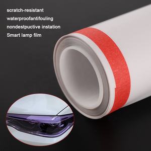 Film photochromique NIKO en TPU pour protection des phares de voiture, autocollant changeant de couleur violet noir 30cm*15m pour éclairage automobile - Product Image 3