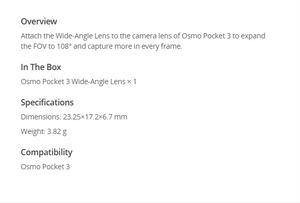Accessoires pour caméra d'action Pocket3 : Objectifs auxiliaires grand-angle Black Mist et Soft Light pour embellissement de l'image - Product Image 6