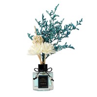 Diffuseur d'huiles essentielles sans flamme à fleur éternelle, parfum d'ambiance de luxe fait main en verre pour maison, chambre, salle de bain, toilettes, anti-odeurs