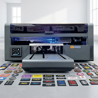 Printer UV DTF Flatbed A3+ Enhanced Vision 2 Head I3200-U1 2sqm/jam untuk Pencetakan Stiker Kristal Logo Silikon