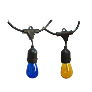 Chuỗi Ngoài Trời Giáng Sinh Ánh Sáng LED Ngoài Trời Chuỗi Lights 48 Feet Dài Bên Ngoài Treo Vườn Patio Cafe Pergola Dây Đèn - Product Image 2