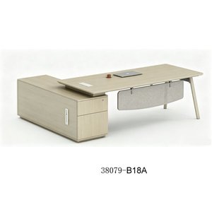 Escritorio Ejecutivo Moderno de Madera con Gabinete de Almacenamiento 38079-B18A, Muebles de Oficina Independientes - Product Image 1
