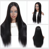 Perruques Lace Front Sans Colle 100% Cheveux Humains Vierges Brésiliens HD Transparentes pour Lace Brun Clair Lisse Extrêmement Court