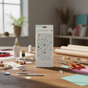 Ilan Adesivi Brillanti 3-18mm Bianchi 120 Pezzi per Decorazioni Artigianali - Product Image 2