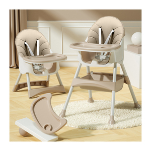 Silla plegable multifunción de madera para niños y bebés, silla alta de alimentación para niños, comedor portátil de plástico, silla alta de <span class=keywords><strong>trona</strong></span> para bebés - Product Image 2