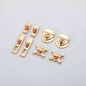 Hebilla de cierre de bloqueo de giro de bloqueo de empuje cuadrado de Metal personalizado para bolso de mujer, monedero, accesorios de Hardware Diy - Product Image 3