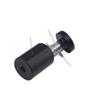 Clavos Decorativos de Acero Inoxidable Negro para Tableros, Espejos, Vidrio y Acrílico - Product Image 1