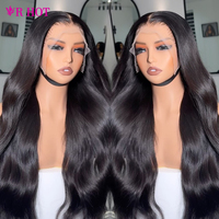 Wig Rambut Manusia Asli Vietnam 100% Body Wave, Grosir dari Supplier Terpercaya Alibaba, Lace Front Tanpa Lem, Kepadatan 300%