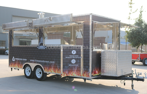 <span class=keywords><strong>Remorque</strong></span> de restauration mobile commerciale avec four à pizza au feu de bois, camion de restauration à vendre en Europe - Product Image 5