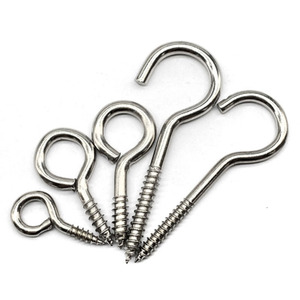 ขายส่งทุกขนาดโลหะสแตนเลส<span class=keywords><strong>แพะ</strong></span>ตาตัวเองแตะสกรูตะขอ - Product Image 1