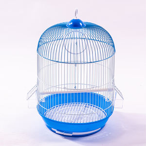 Cage à oiseaux ronde avec mangeoire, ensemble complet, cage en plastique pour oiseaux, cage de transport pour petits animaux, ventilation tout autour, peut être détachée - Product Image 4