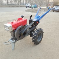 Motoculteur 20 CV de marque SX avec boîte de vitesses 6+2 2RM, démarrage manuel/électrique, composants essentiels incluant moteur et engrenages