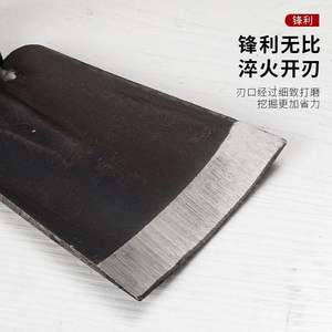 Houes à manche plat, houes pointues, houes en acier au carbone, houes nomades pour l'agriculture et le jardinage, outils de paysagisme - Product Image 2