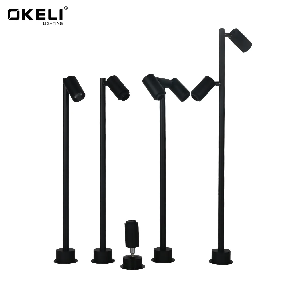 3W mini Cabinet Small Spotlight Black Adjustable Focus Led Jewelry Vertical Pole Spotlights