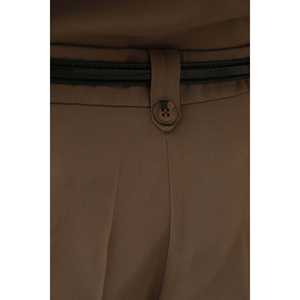 Pantalon à jambes larges pour femme, kaki, fermeture à boutons, 32175PNT - Product Image 1