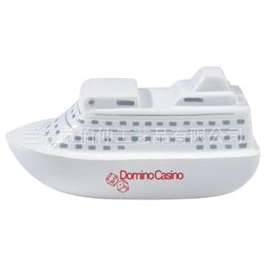 Modèle de bateau de croisière Domino Casino en PU blanc, jouet anti-stress, coffret cadeau personnalisé - Product Image 1