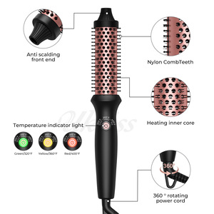 <span class=keywords><strong>Fer</strong></span> <span class=keywords><strong>à</strong></span> coiffer électrique multifonction grand format, lisseur et boucleur, peigne chauffant transfrontalier pour usage domestique - Product Image 2