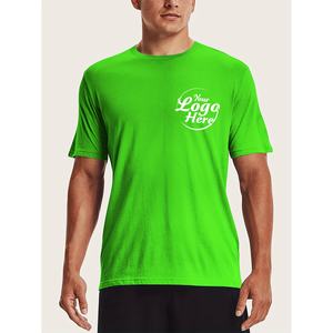 เสื้อยืดแขนสั้นสำหรับผู้ชายผ้าฝ้ายระบายอากาศได้ดีพิมพ์ลายลำลอง100% - Product Image 4