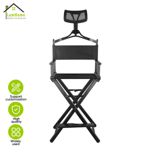 Chaise de maquillage moderne pliante en aluminium pour l'extérieur Mobilier de jardin de coiffure portable pour le parc - Product Image 1