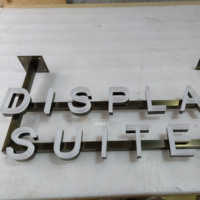 Lettres lumineuses frontales en acrylique sablée transparente |   Enseigne LED personnalisée pour centres commerciaux et bâtiments commerciaux, étanche IP67