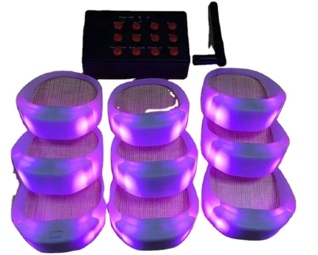 RGB Flashing Light up Party Concert Remote Controlled Led Bracelet