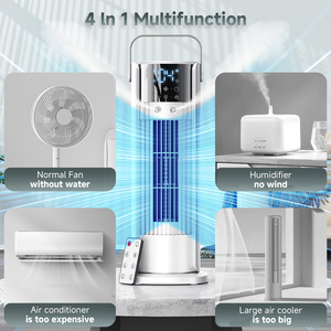 Portable Air Conditioner - 90&deg; <strong>Oscillating</strong> 16&quot; Tower Fan with Remote, 4 Wind Speeds/Digital Touch <strong>Screen</strong>/Cool Mist/2-10H Timer - Product Image 2