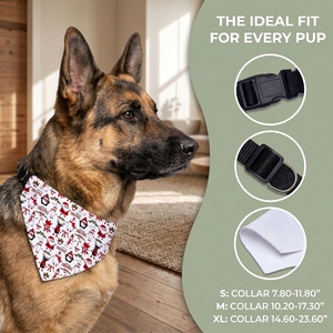Cadeau de fiançailles pour mon maître humain, accessoire photo de <span class=keywords><strong>mariage</strong></span> triangulaire, foulard pour animal de compagnie, accessoires en toile pour animaux, bandana réglable pour chien - Product Image 2