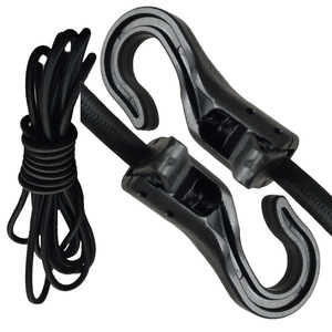 Cordon élastique extérieur en latex de 5 mm, 1,5 m, avec double crochet, corde durable pour bâche, pour kayak, canoë, équipement, sangles de fixation sécurisées - Product Image 3