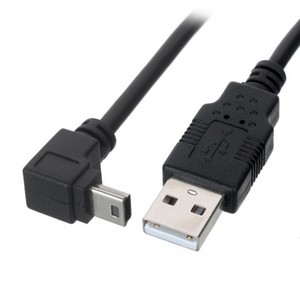Cable de datos USB mini en ángulo recto para teléfono móvil, conductor de cobre puro, revestimiento de PVC - Product Image 2