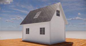 Maison conteneur 2 chambres avec grenier à pignon, design ferme, <span class=keywords><strong>toit</strong></span> en pente, villa <span class=keywords><strong>de</strong></span> montagne - Product Image 3