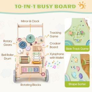 Andador de Madera Multifuncional Personalizado para Bebés, Juguete de Empujar y Tirar para Desarrollo Temprano - Product Image 2