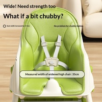 Chaise haute pliable pour bébé, siège de repas multifonctionnel pour enfants, table d'apprentissage portable pour nourrissons