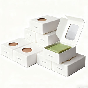 Emballage écologique et durable Boîtes à <span class=keywords><strong>savon</strong></span> en papier kraft imprimées sur mesure Boîte en carton <span class=keywords><strong>pour</strong></span> savons avec fenêtre - Product Image 5
