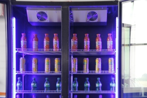 R290a schiuma di soffiaggio serratura chiave doppia porta Pepsi vino bevanda fredda bevanda fredda Display Display con luce a LED - Product Image 5