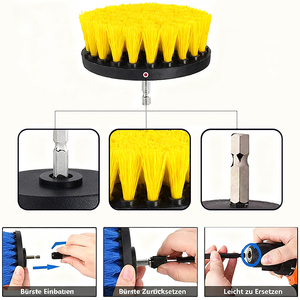 Juego de Tres Cepillos de Limpieza para Taladro, de Diferentes Tamaños, Duraderos y Más Vendidos, con Rotación <span class=keywords><strong>El</strong></span>éctrica para Fregar - Product Image 3