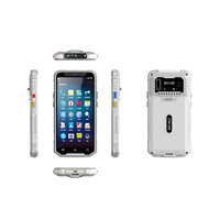 5.99 pouces Handheld 4G Android12 Industrial Pdas HC750 Amovible 5100mAh Batterie Type-C pour Blue-tooth SIM Slot-Blue Barcode Stock