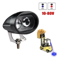 Vente en gros Point bleu rouge de sécurité Lentille ovale Led Lampe de travail Led Voyant d'avertissement Led pour chariot élévateur