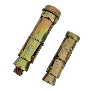 <span class=keywords><strong>Ancrage</strong></span> de bouclier zingué en acier au carbone avec écrou et rondelle pour mur en béton - Product Image 2